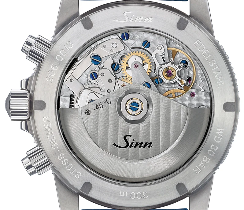 Sinn 206 Arktis II Rubber Blue Watch - Image 3