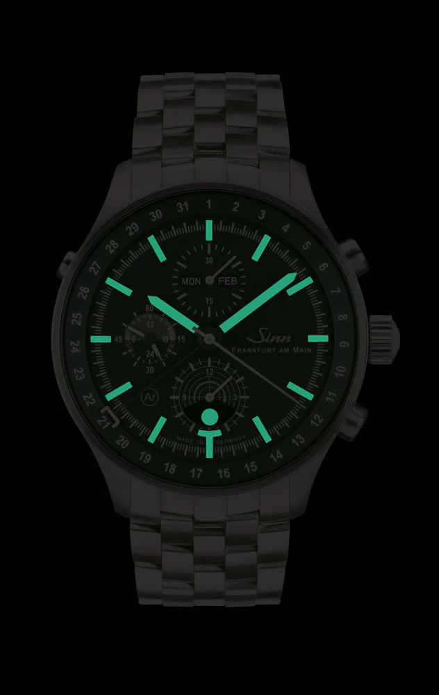 Sinn 3006 Hunting Fine Link Bracelet Watch - Image 5