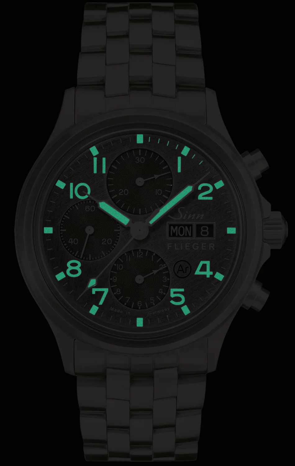 Sinn 358 Sa Pilot DS Silicone Green Watch - Image 3