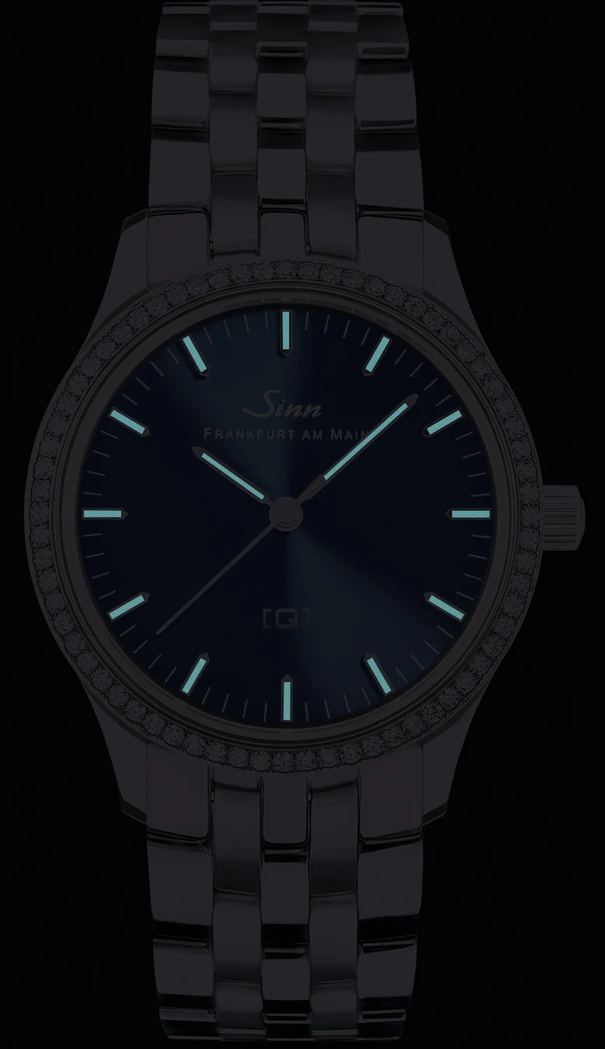 Sinn 434 TW 68 WG B Ladies Leather Black Watch - Image 2