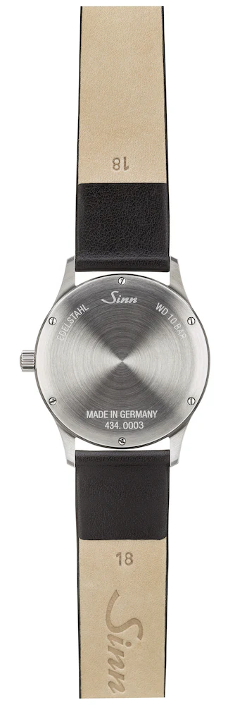 Sinn 434 TW 68 WG B Ladies Leather Black Watch - Image 3