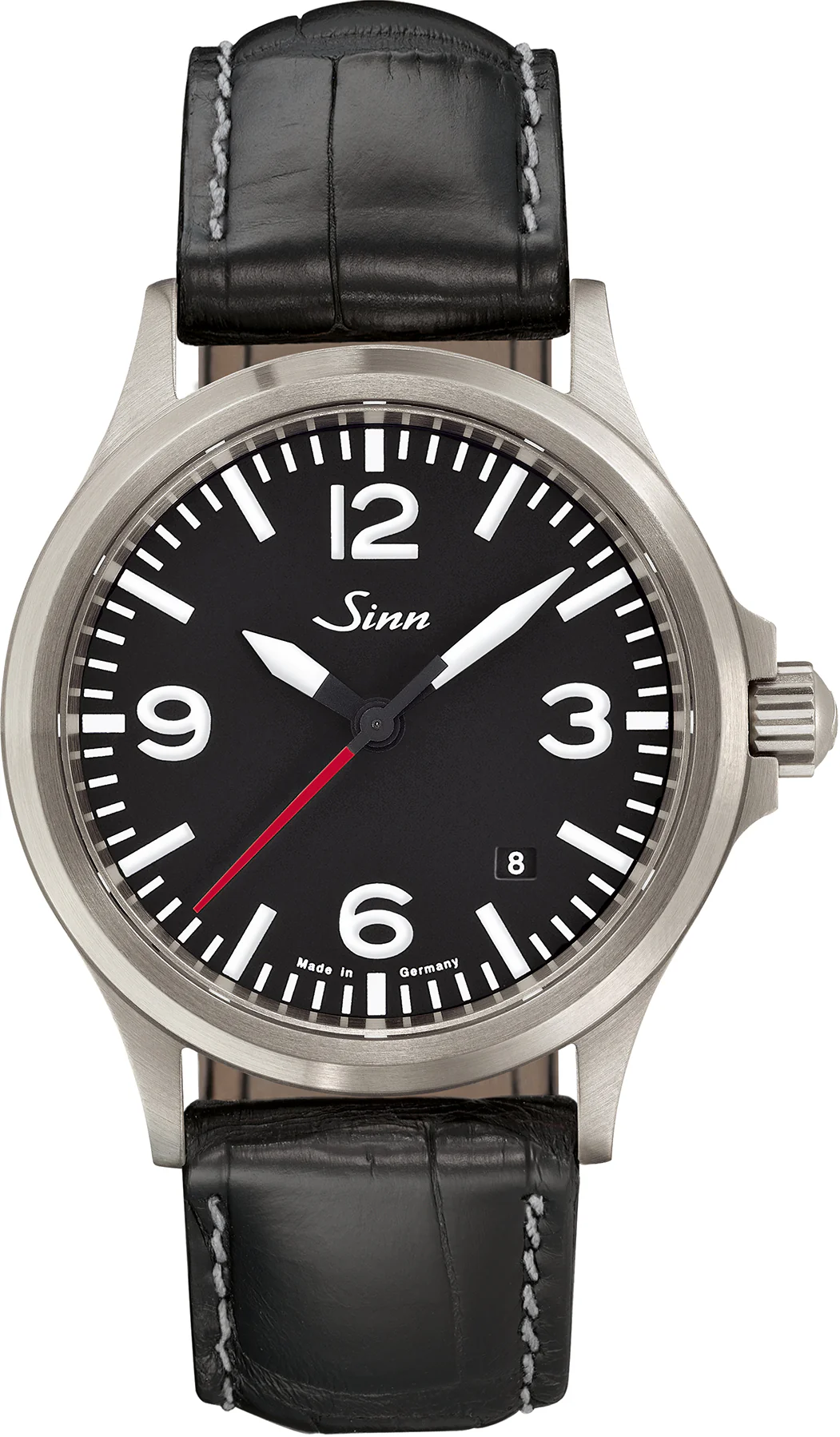 Sinn 556 A RS Black Cowhide Aligator Watch