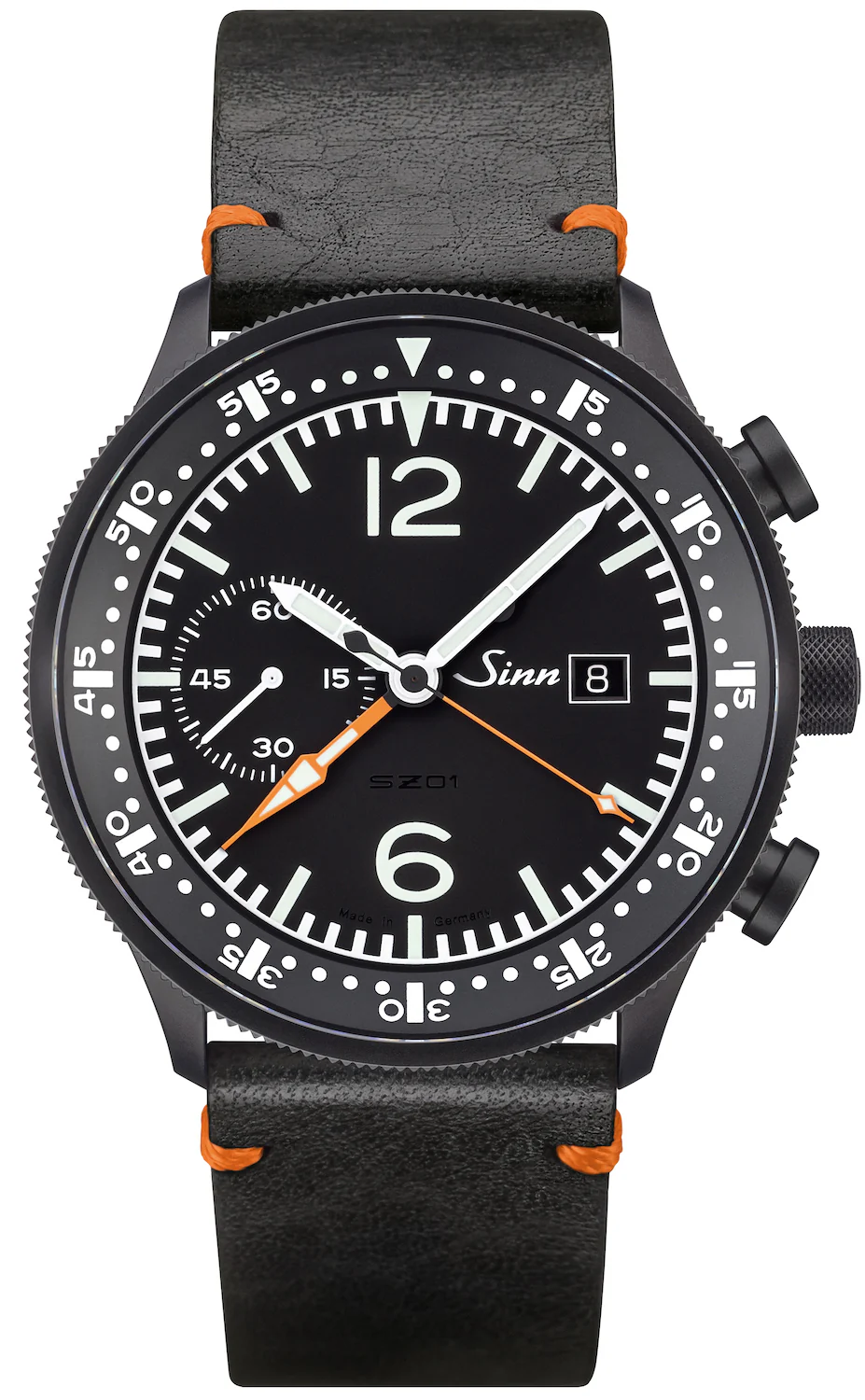 Sinn 717 Leather Black Vintage Cowhide Watch