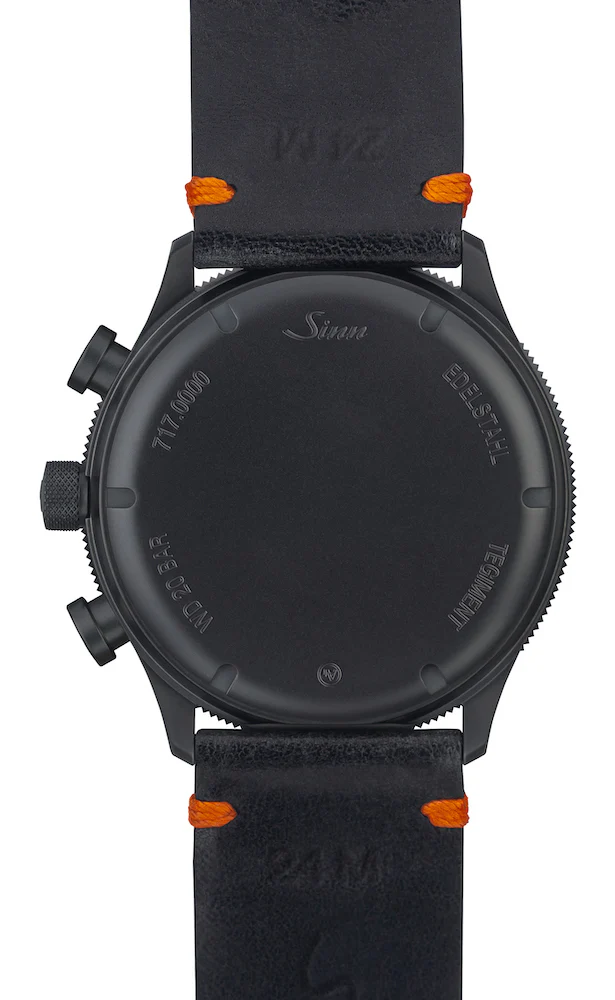 Sinn 717 Leather Black Vintage Cowhide Watch - Image 3