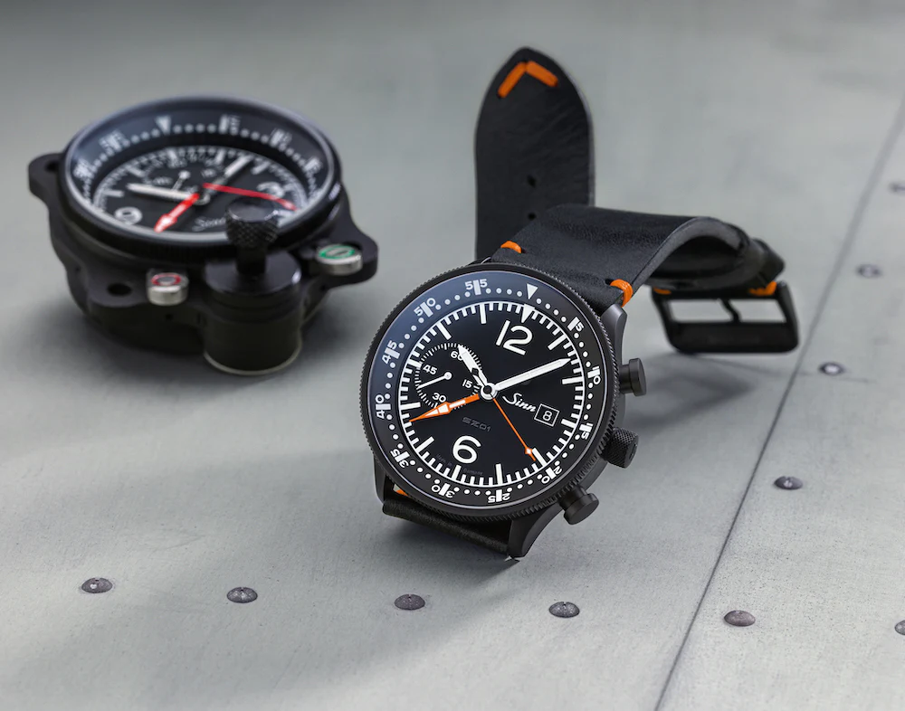 Sinn 717 Leather Black Vintage Cowhide Watch - Image 5