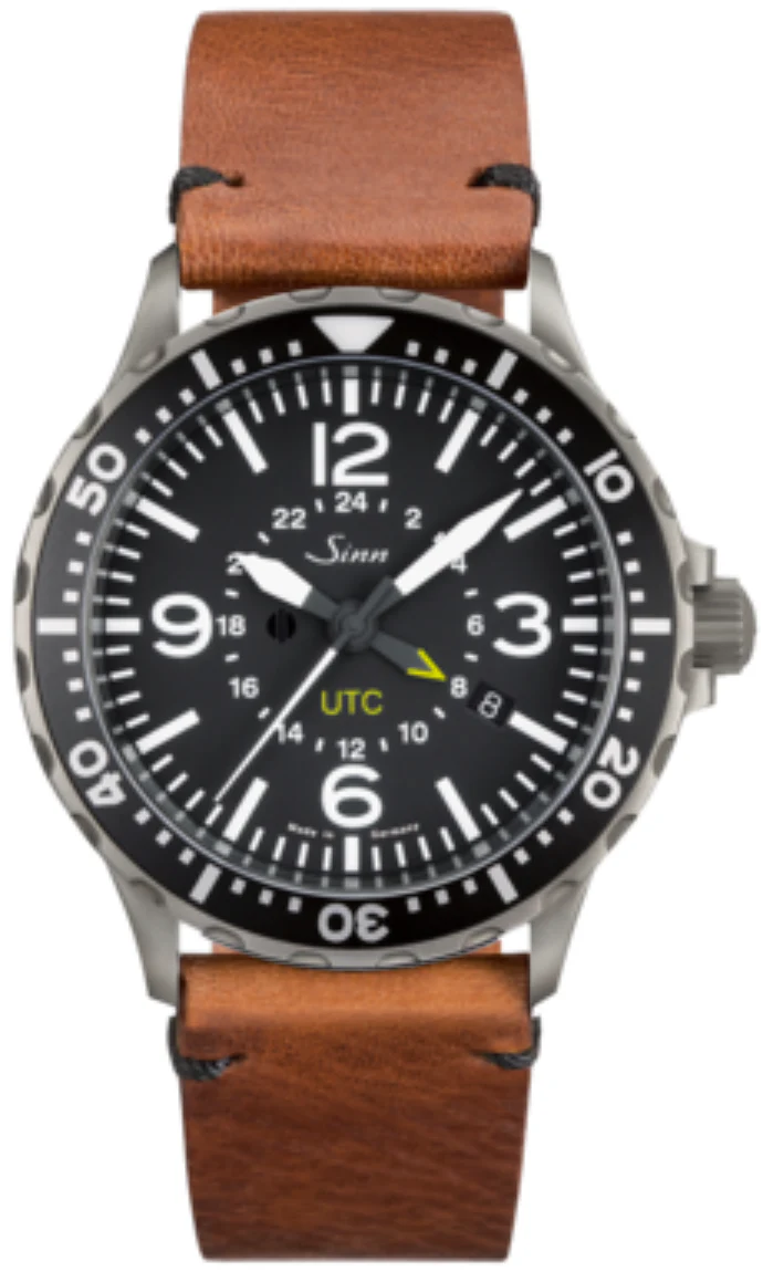Sinn 857 UTC Vintage Cowhide Brown Watch
