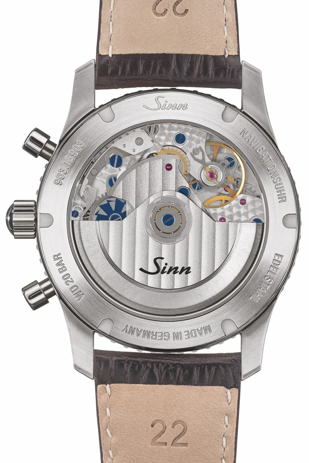 Sinn 903 St II Navigation Vintage Leather Watch - Image 2