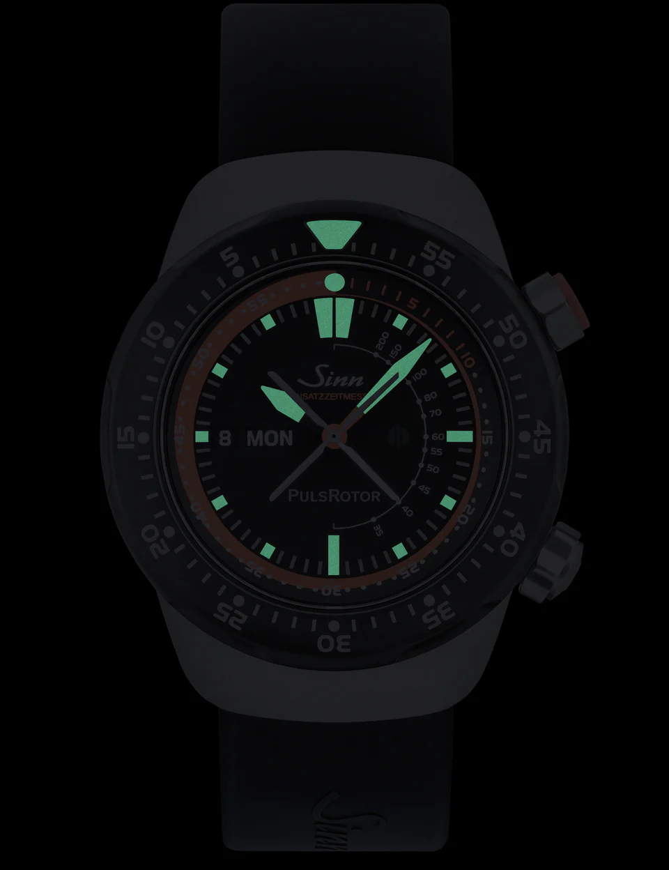 Sinn EZM 12 Silicone Orange Watch - Image 2