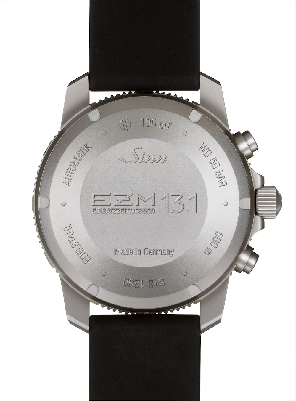 Sinn EZM 13.1 Silicone Strap Pin Buckle Watch - Image 2