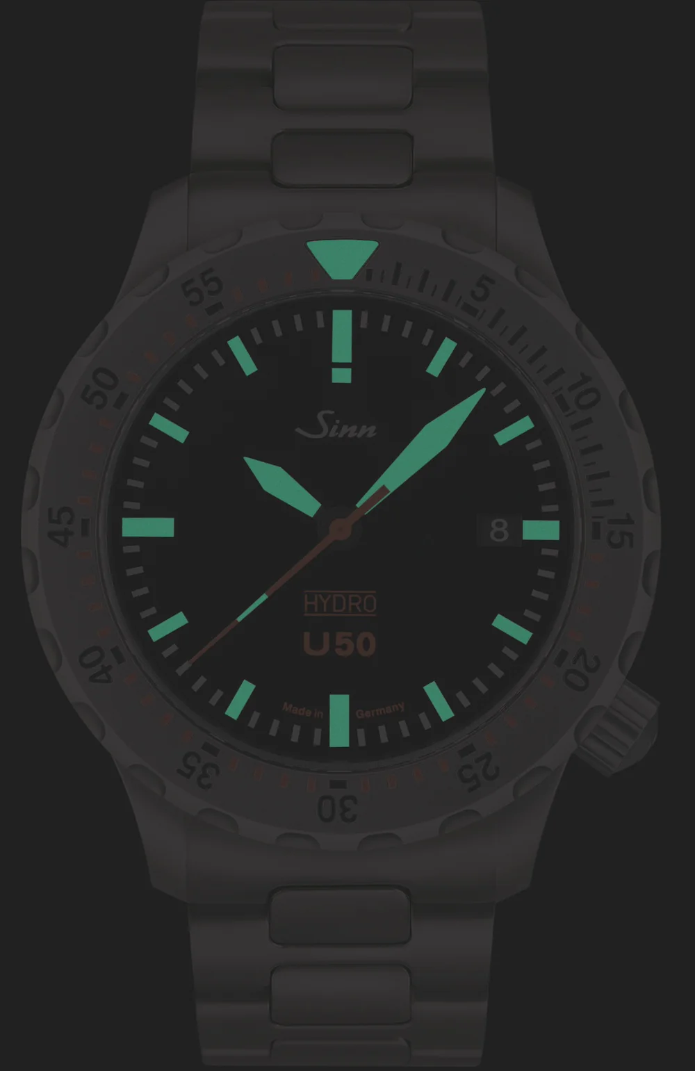 Sinn U50 Hydro H-Link Bracelet Watch - Image 3