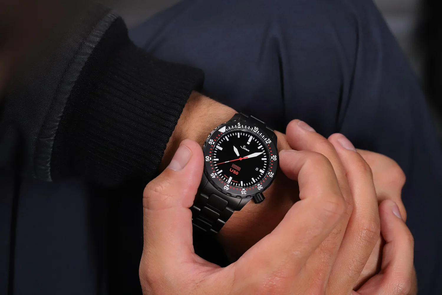 Sinn U50 Hydro S H-Link Bracelet Watch - Image 6