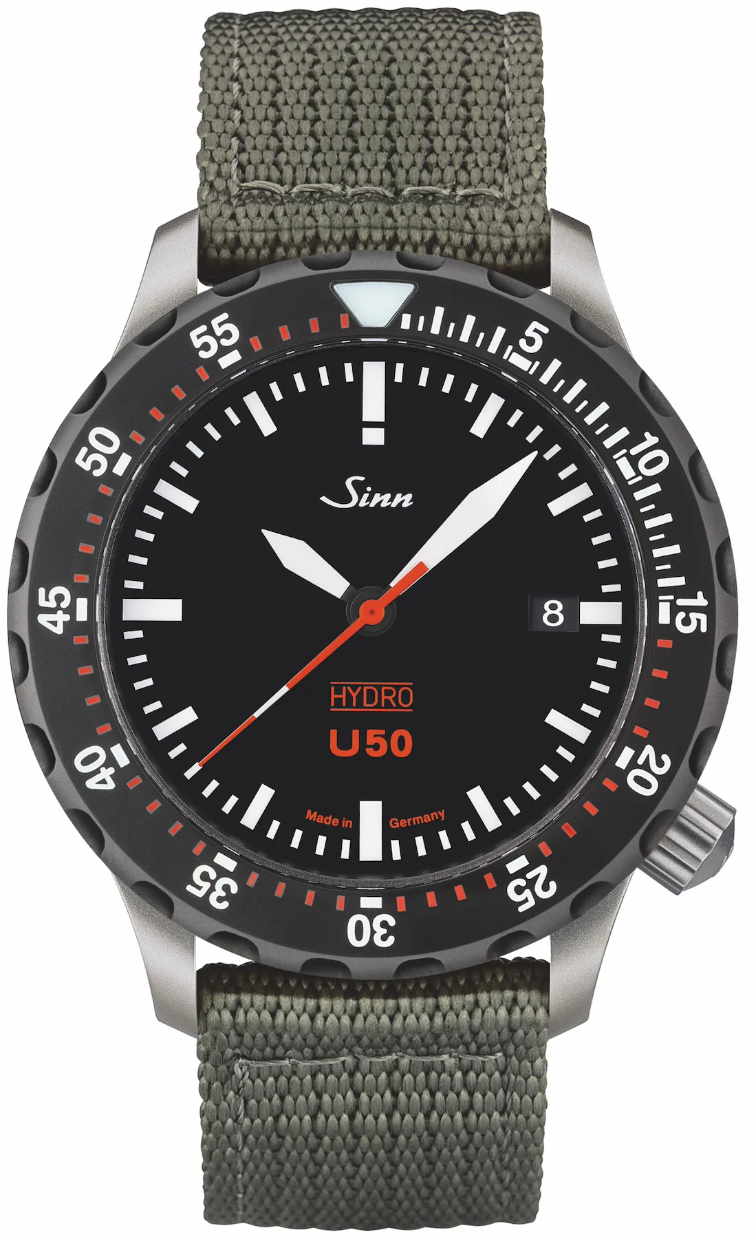 Sinn U50 Hydro SDR Textile Olive Grey Watch