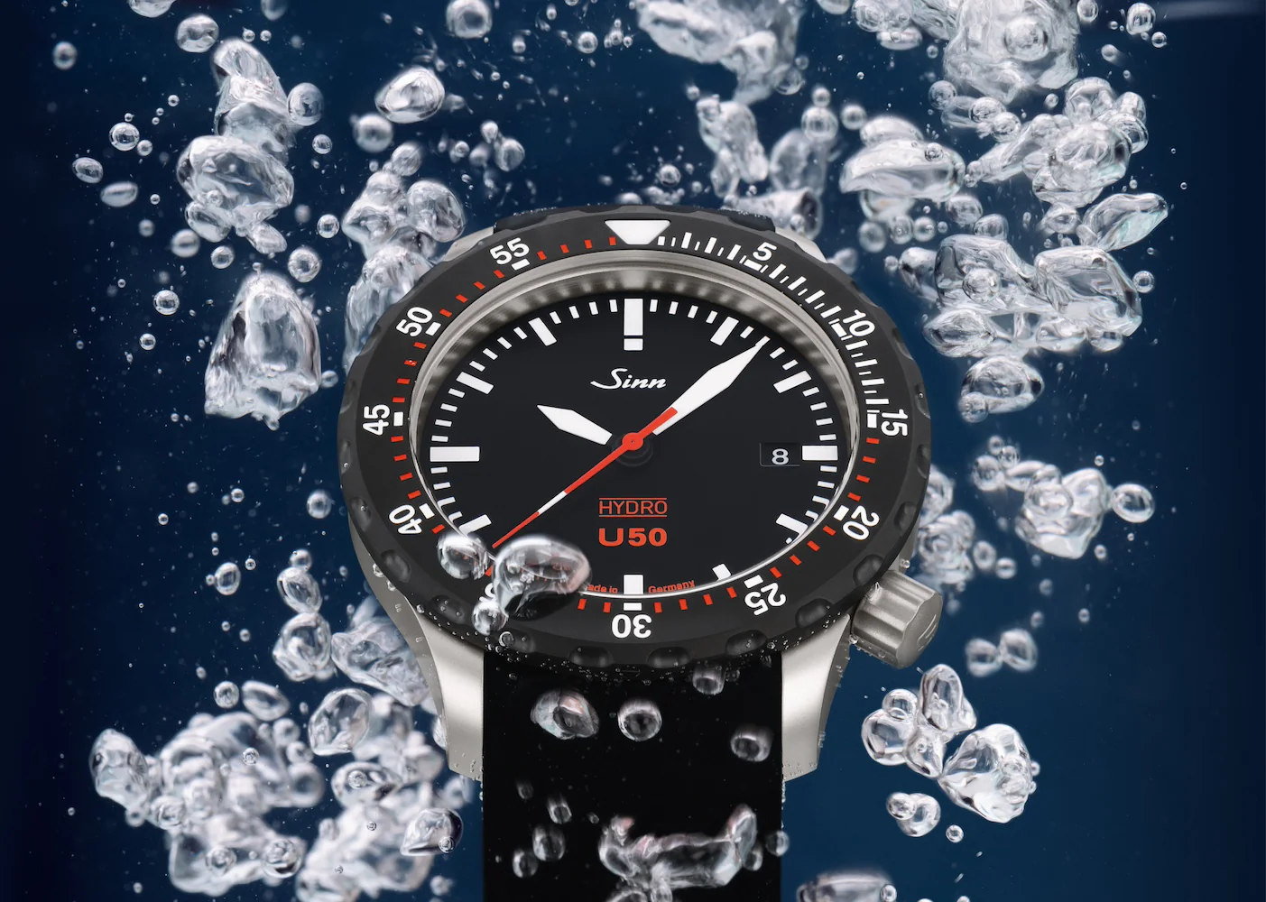 Sinn U50 Hydro SDR Textile Olive Grey Watch - Image 6