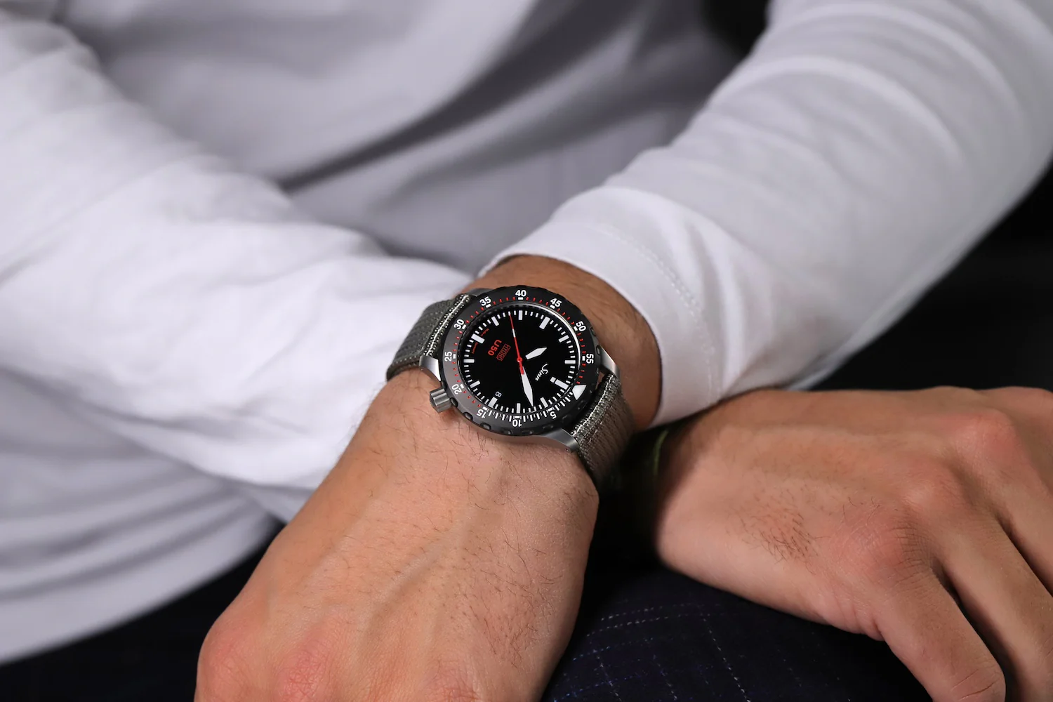 Sinn U50 Hydro SDR Silicone Black Watch - Image 7