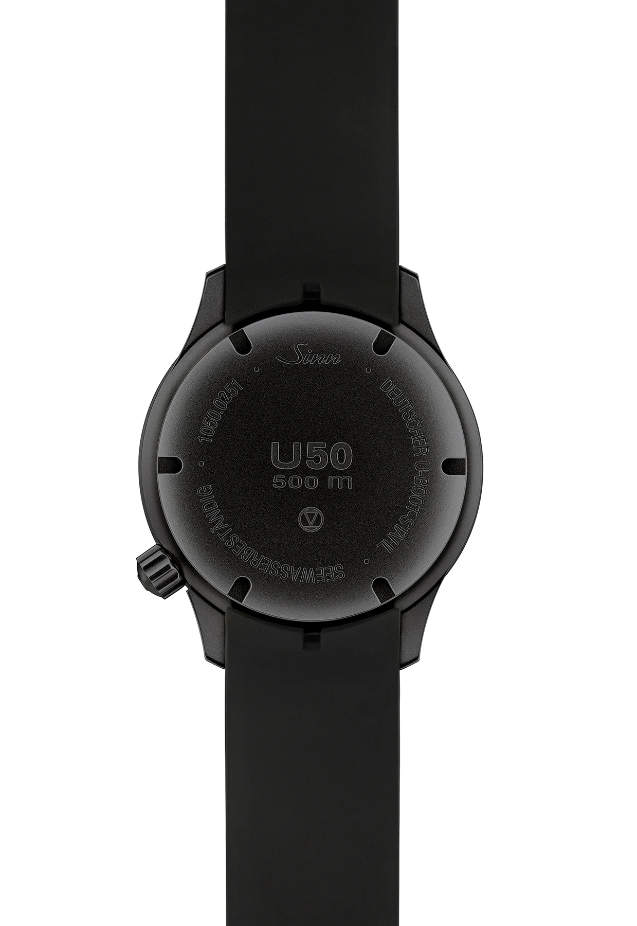 Sinn U50 S Silicone Black Watch - Image 3