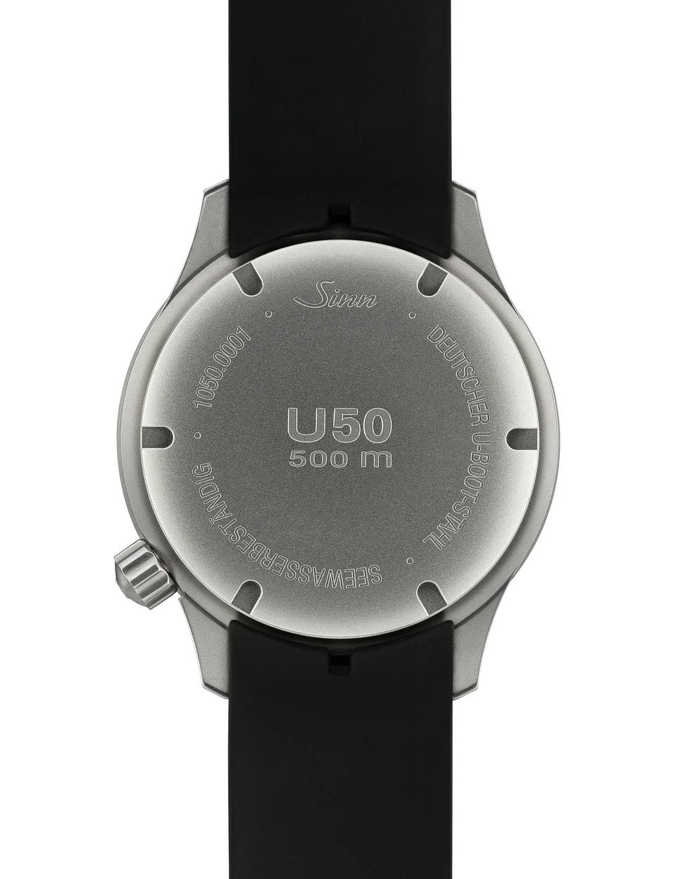 Sinn U50 Silicone Black Watch - Image 3