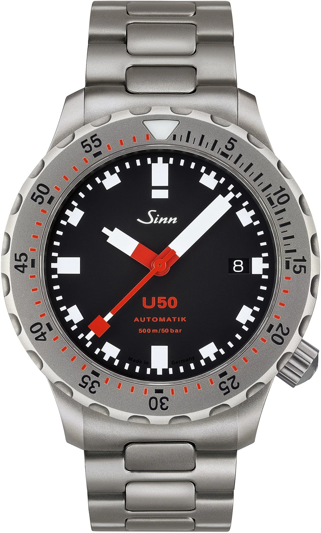 Sinn U50 Tegimented H-Link Bracelet Watch