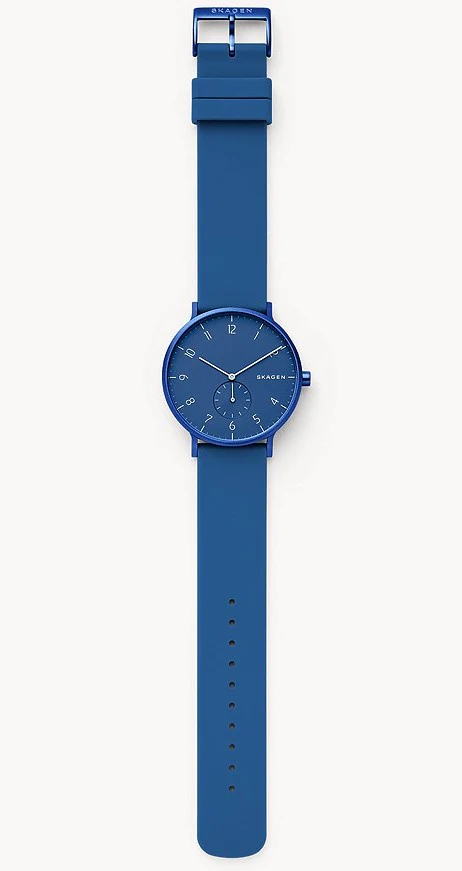 Skagen Watch Aaren Kulor Blue Silicone - Image 3
