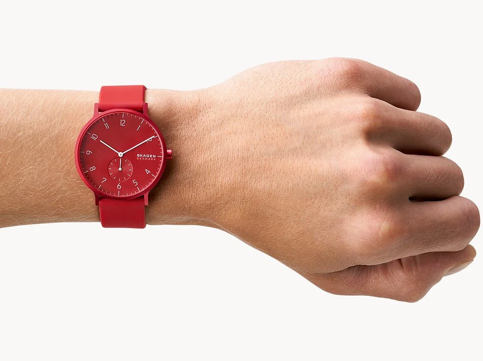 Skagen Watch Aaren Kulor Red Silicone - Image 4