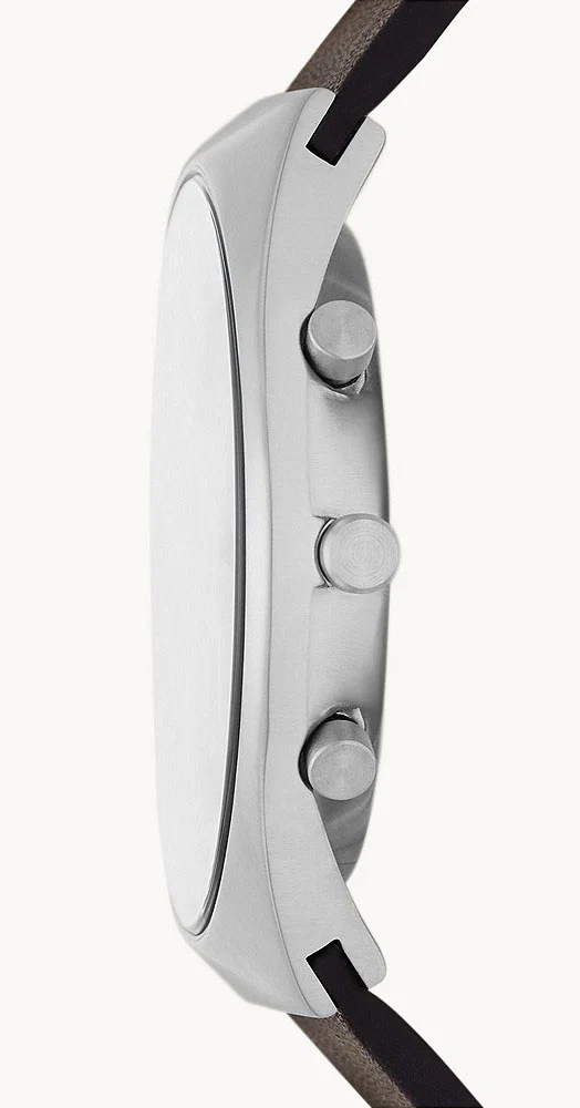 Skagen Watch Grenen Chronograph Espresso Leather Mens - Image 3