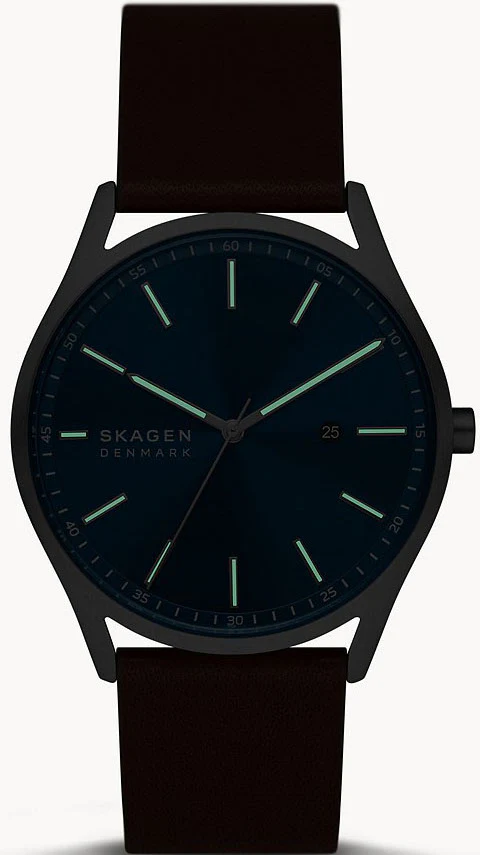 Skagen Watch Holst Espresso Leather Mens - Image 2