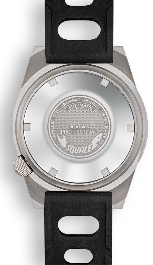 Squale Watch 1521 Black Blasted Rubber - Image 2