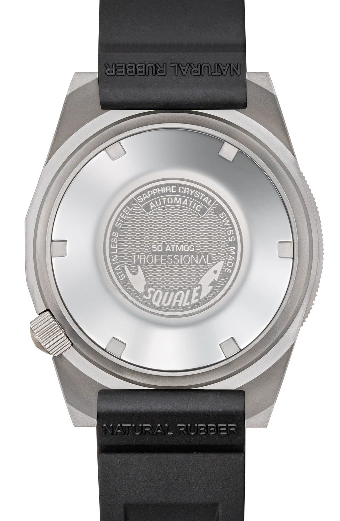 Squale 1521 Black Blasted Rubber Watch - Image 4