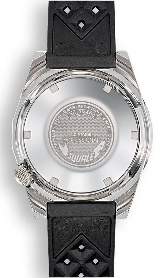 Squale 1521 Blue Ray Rubber Watch - Image 2