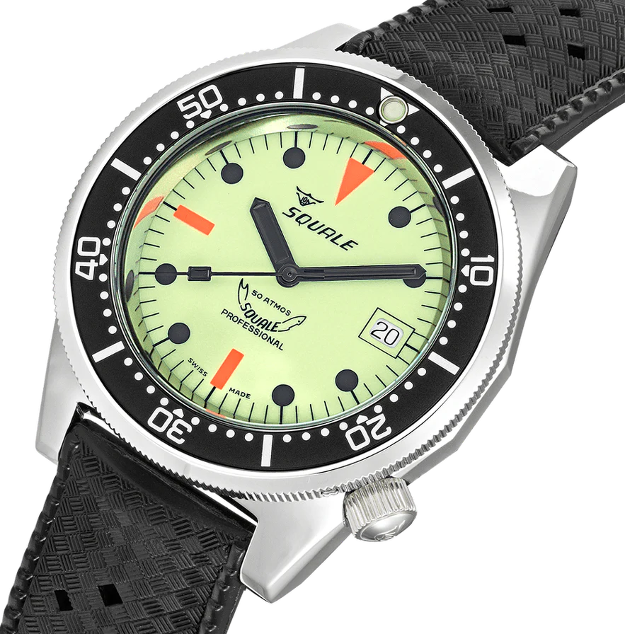 Squale 1521 Full Luminous Rubber Watch - Image 3