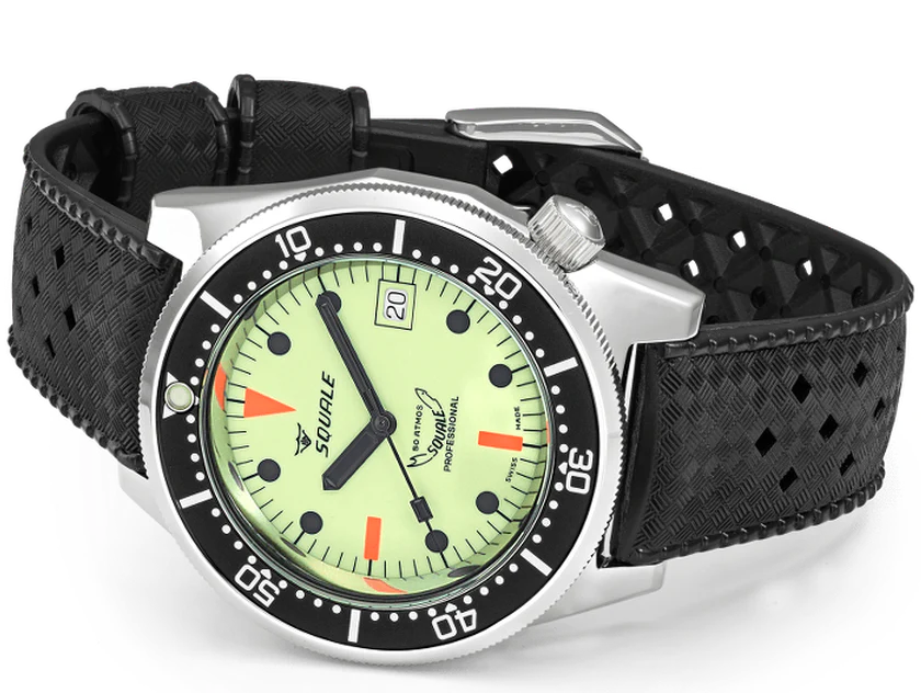 Squale 1521 Full Luminous Rubber Watch - Image 4