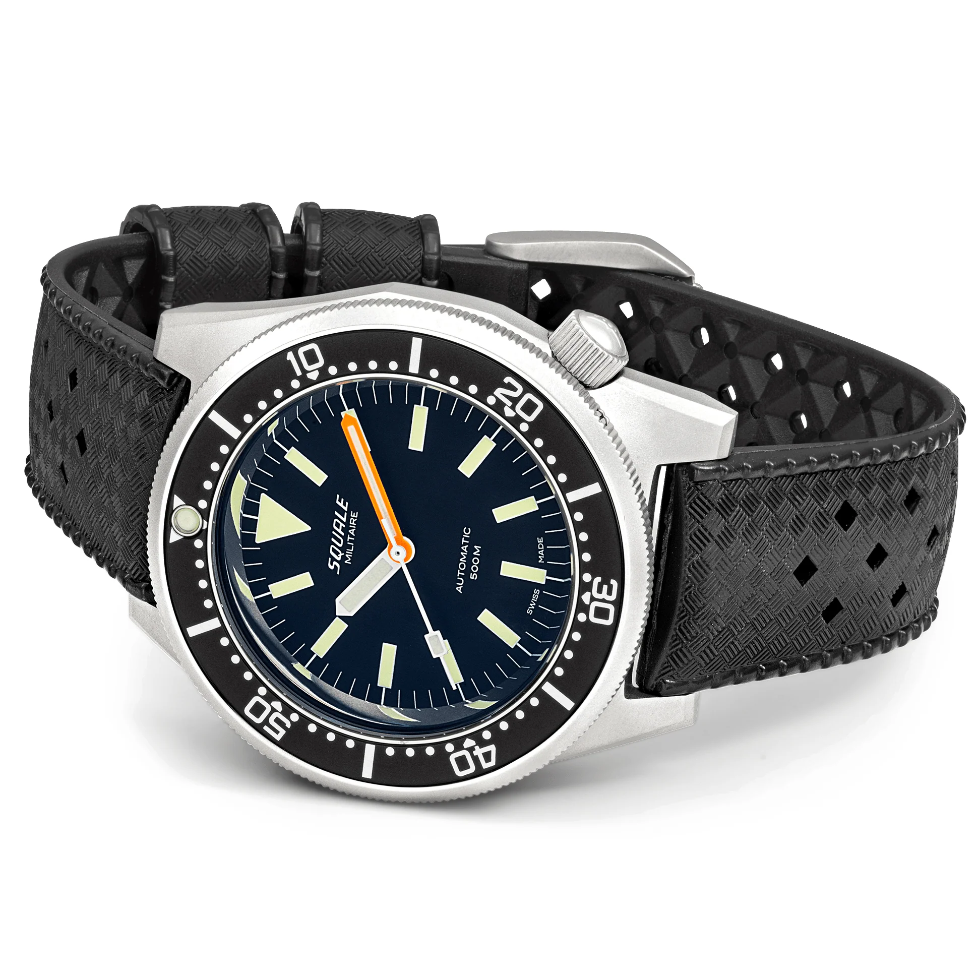 Squale Watch 1521 Militaire Steel Blasted Rubber - Image 3