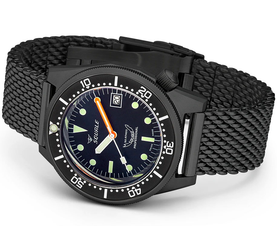 Squale 1521 PVD Mesh Watch - Image 4