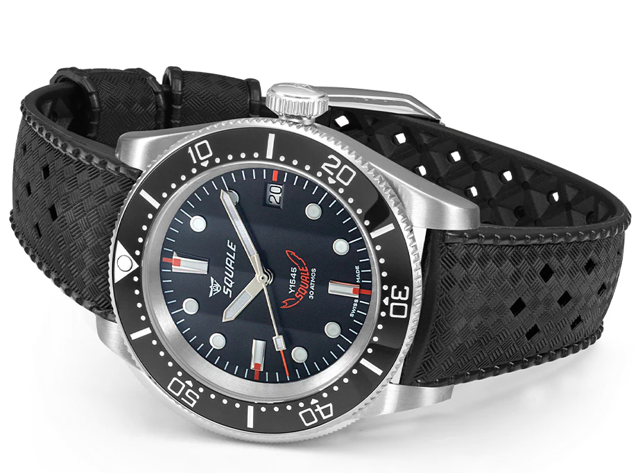 Squale 1545 Black Rubber Watch - Image 4