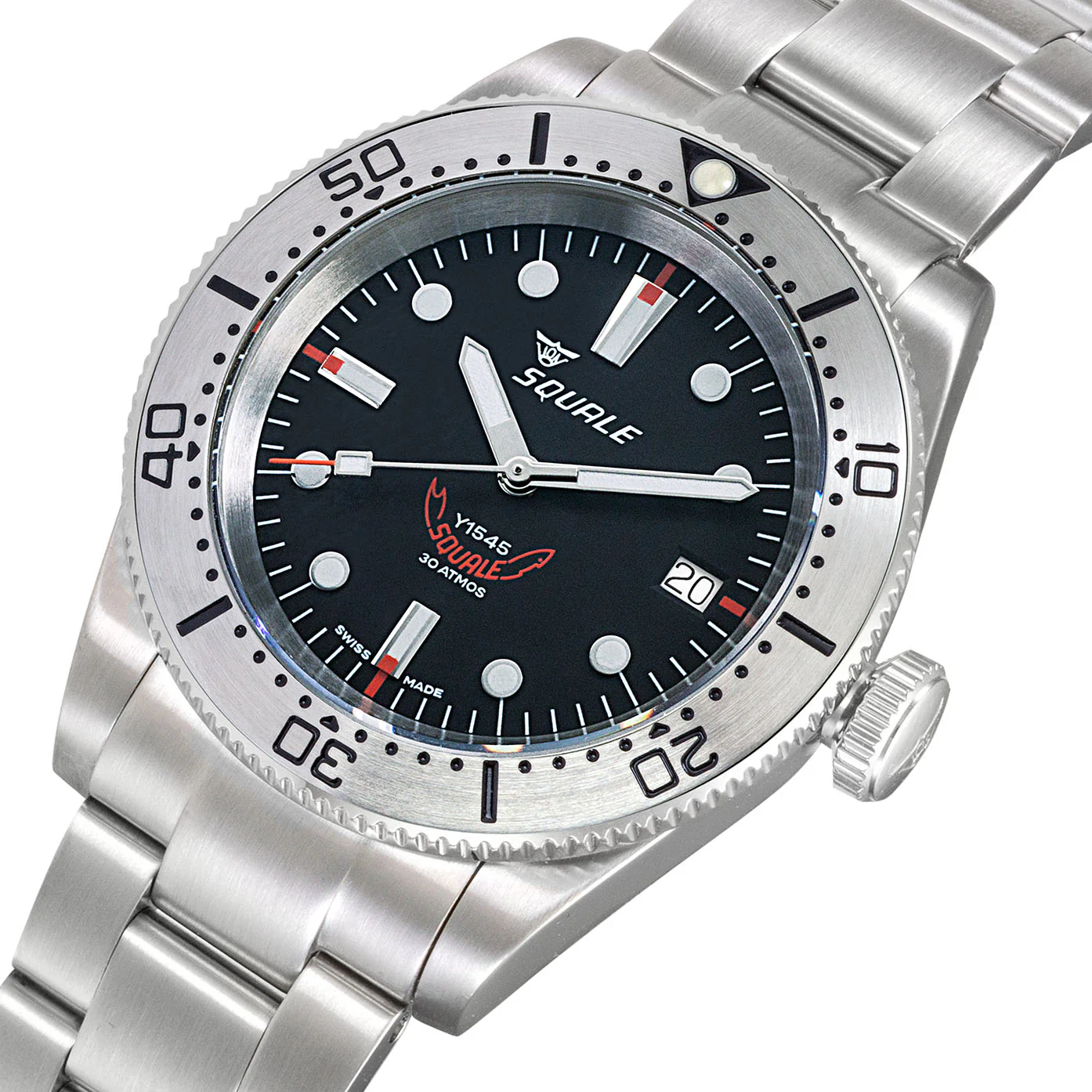 Squale 1545 Steel Black Bracelet Watch - Image 3