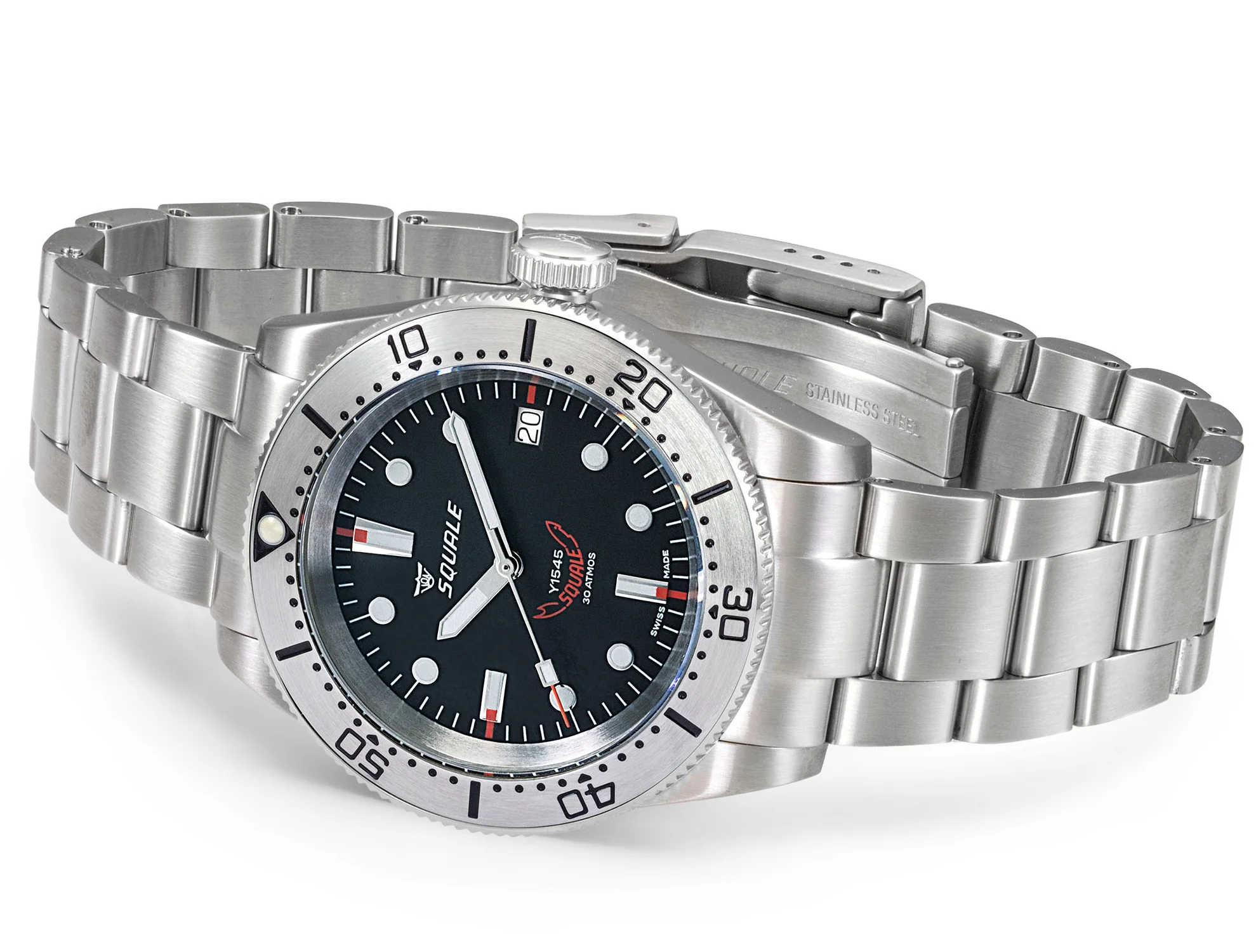 Squale 1545 Steel Black Bracelet Watch - Image 4