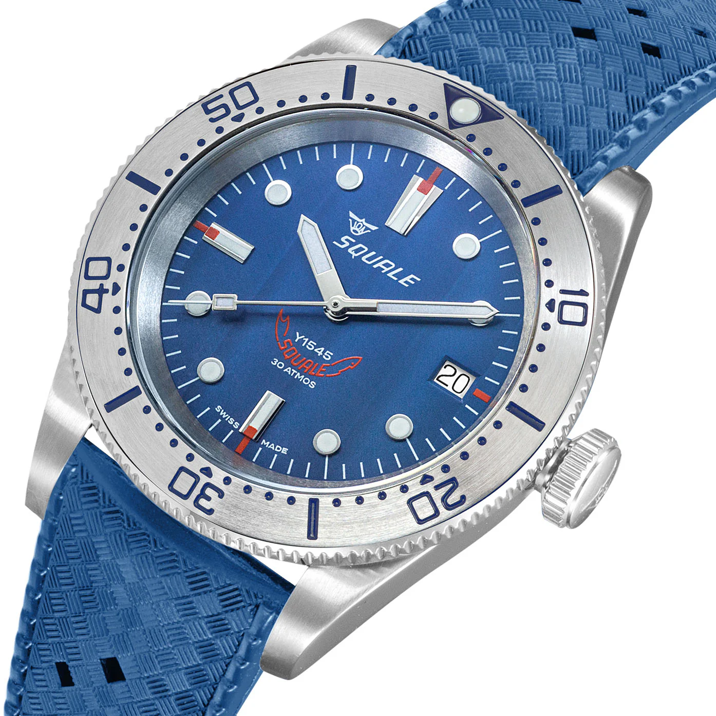 Squale 1545 Steel Blue Watch - Image 3