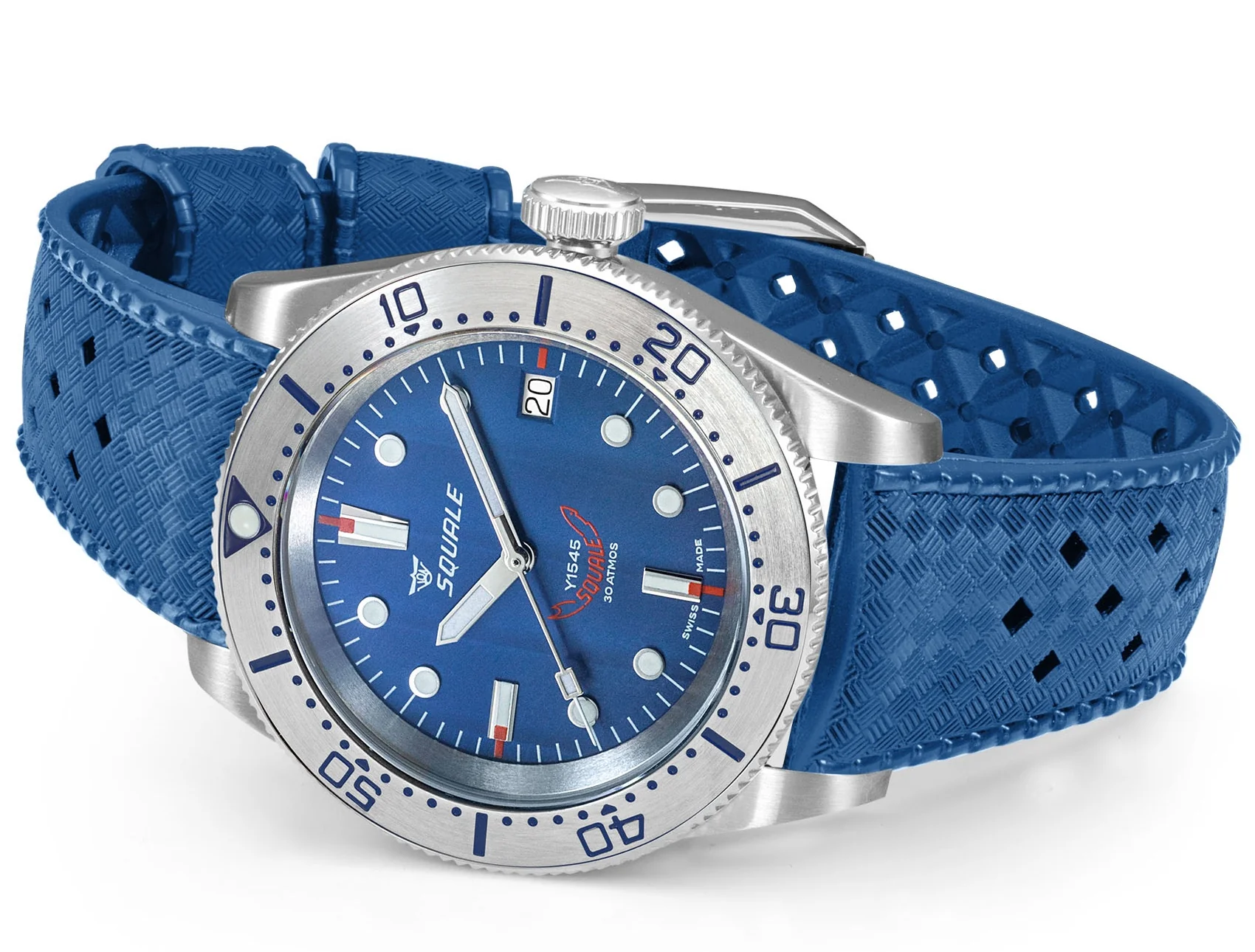 Squale 1545 Steel Blue Watch - Image 4