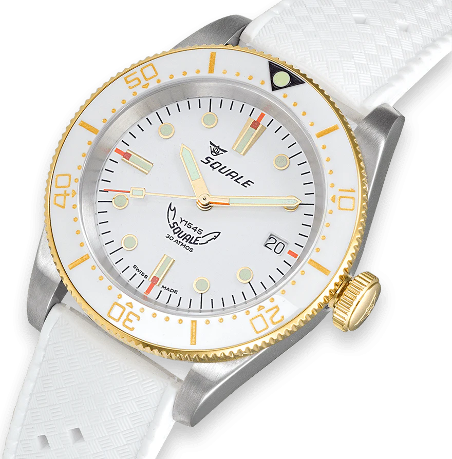 Squale 1545 White Rubber Watch - Image 3
