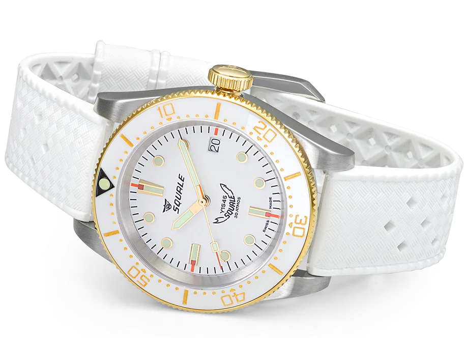 Squale 1545 White Rubber Watch - Image 4