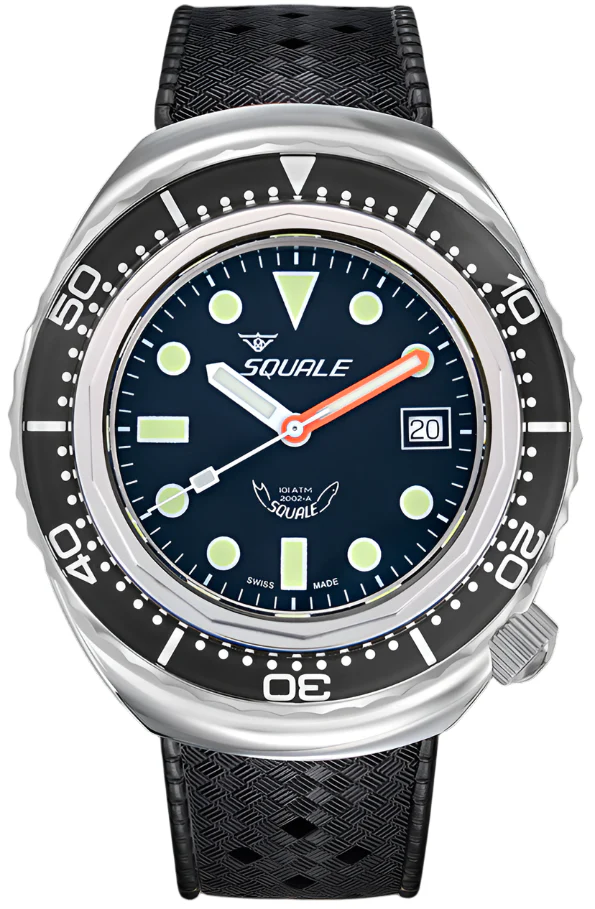 Squale 2002 Black Round Dots Watch