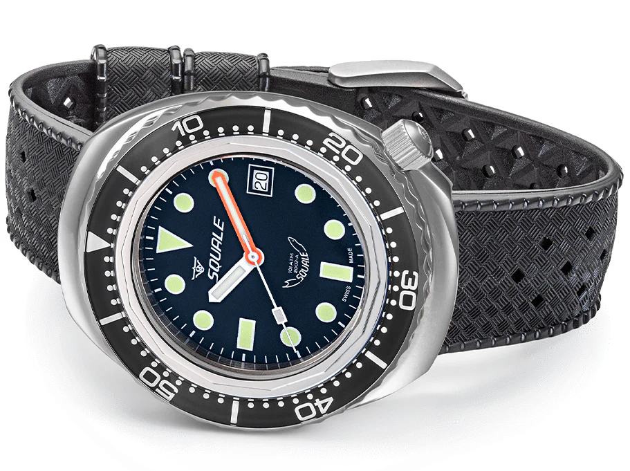 Squale 2002 Black Round Dots Watch - Image 4