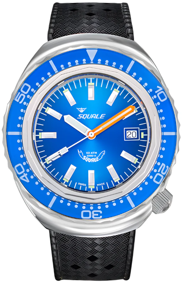 Squale 2002 Blue Rubber Watch