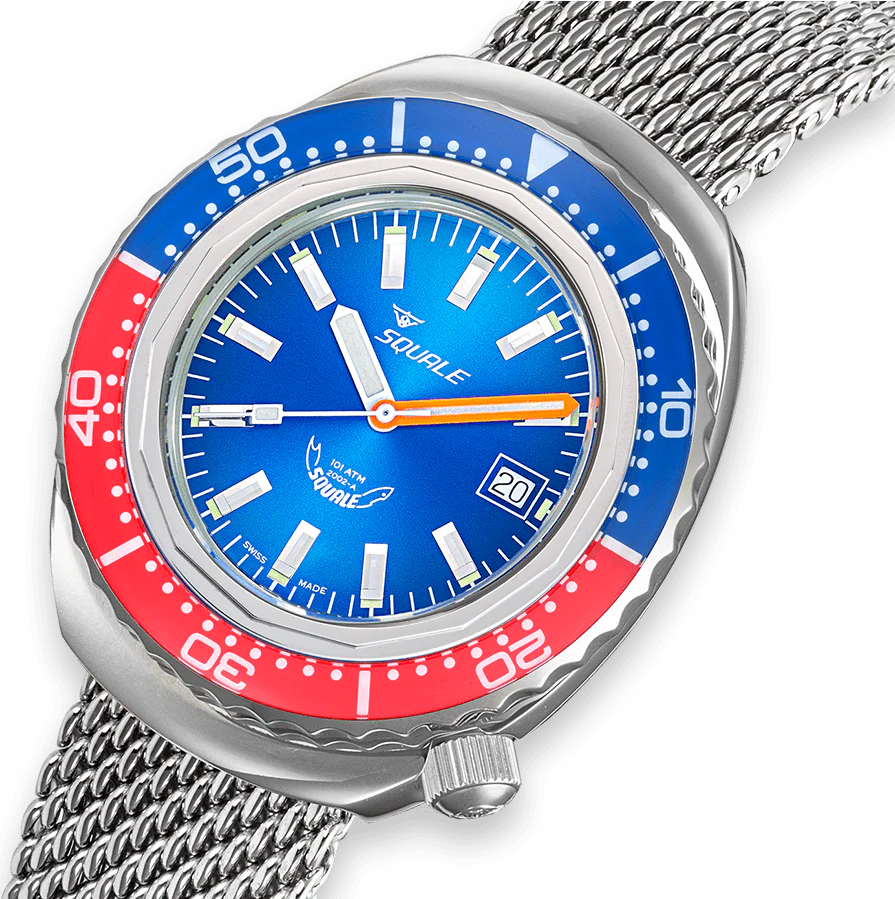 Squale 2002 Blue Red Watch - Image 3