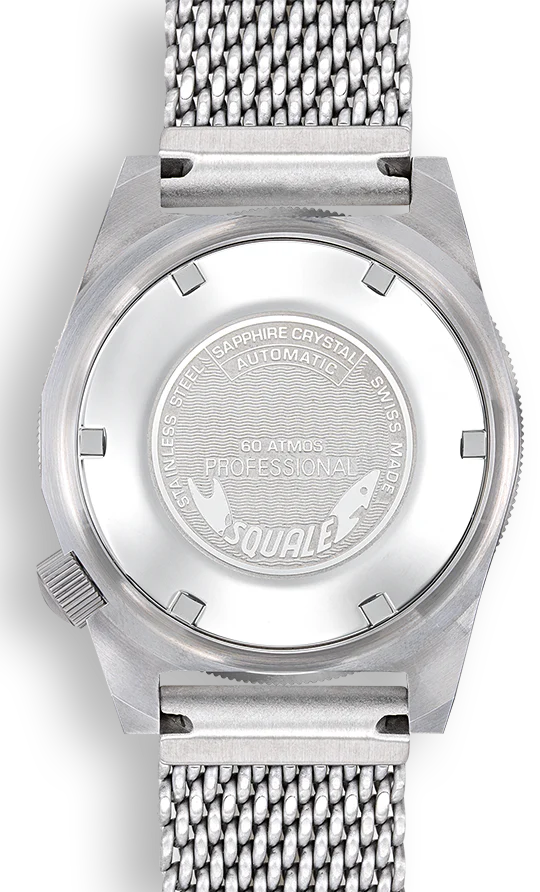 Squale Matic Orange Mesh Watch - Image 2