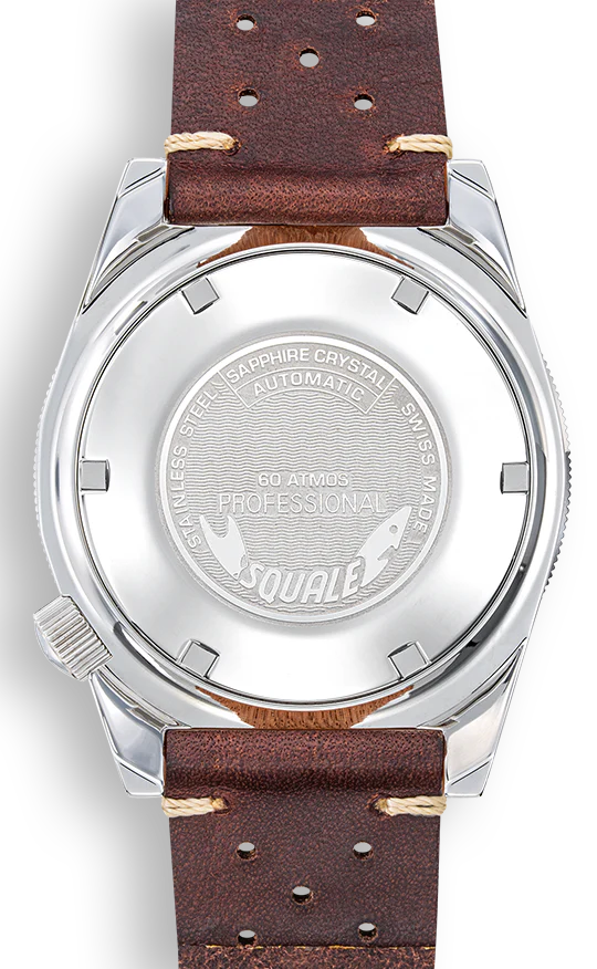 Squale Matic Chocolate Leather Watch - Image 2