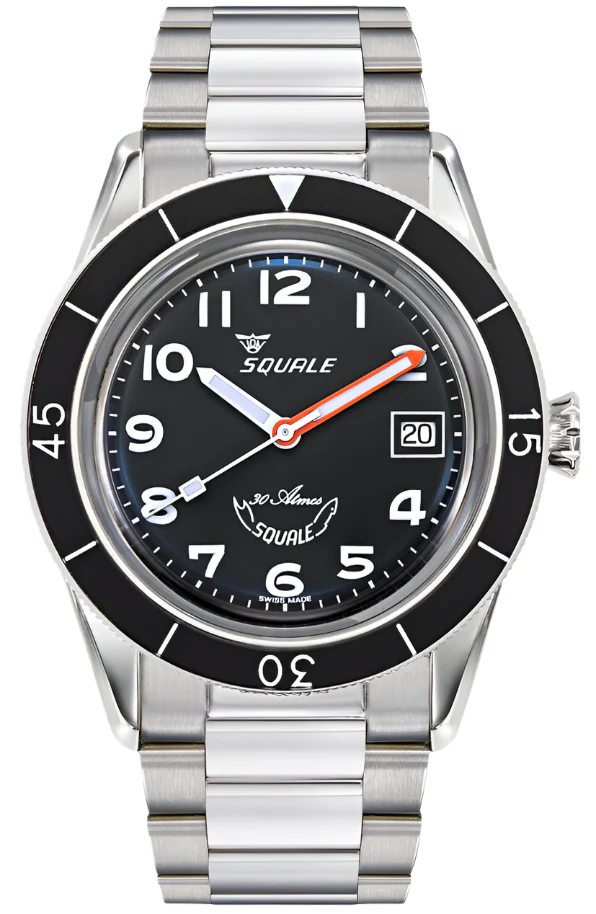 Squale SUB-39 Black Arabic Bracelet Watch