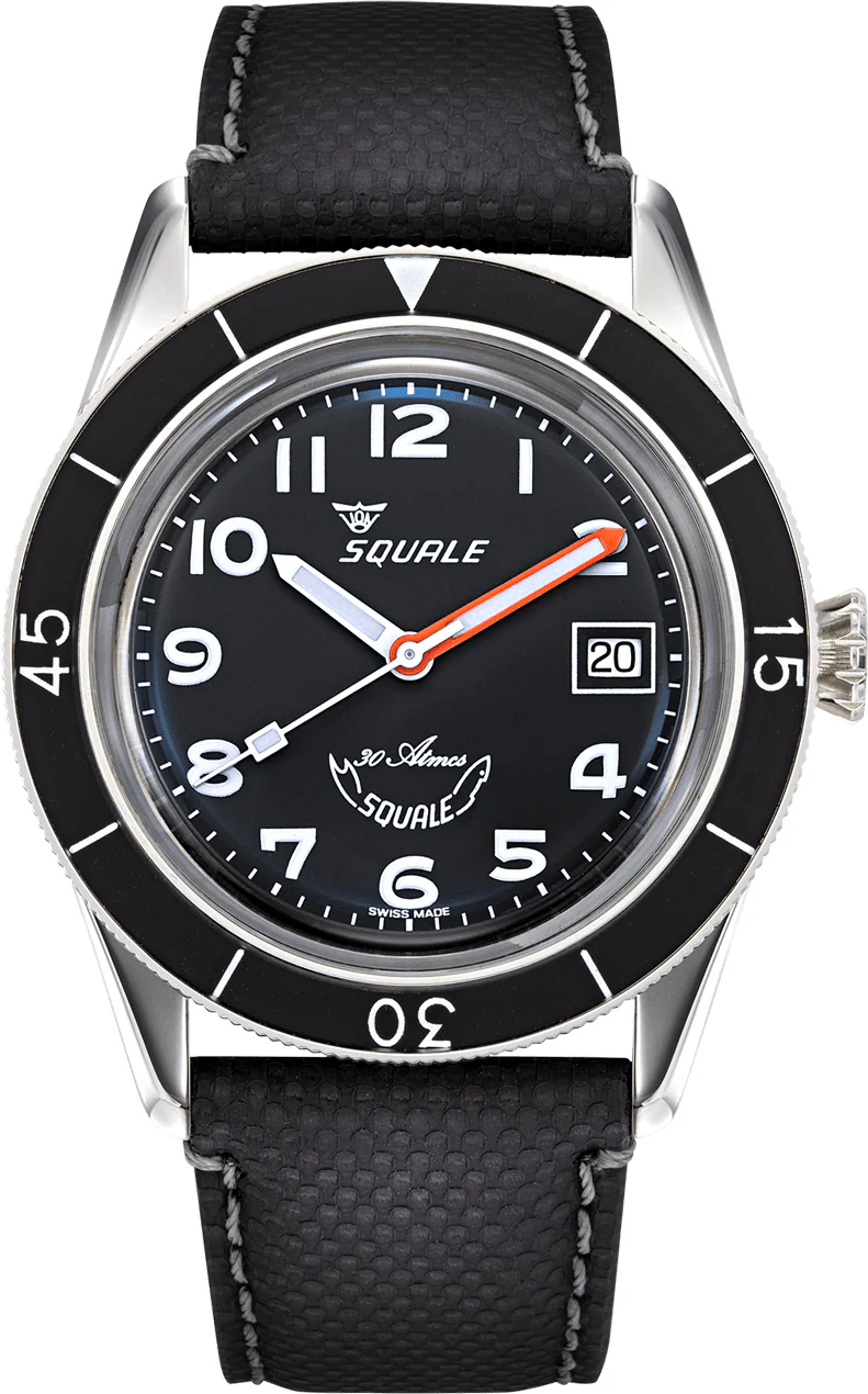 Squale SUB-39 Black Arabic Watch
