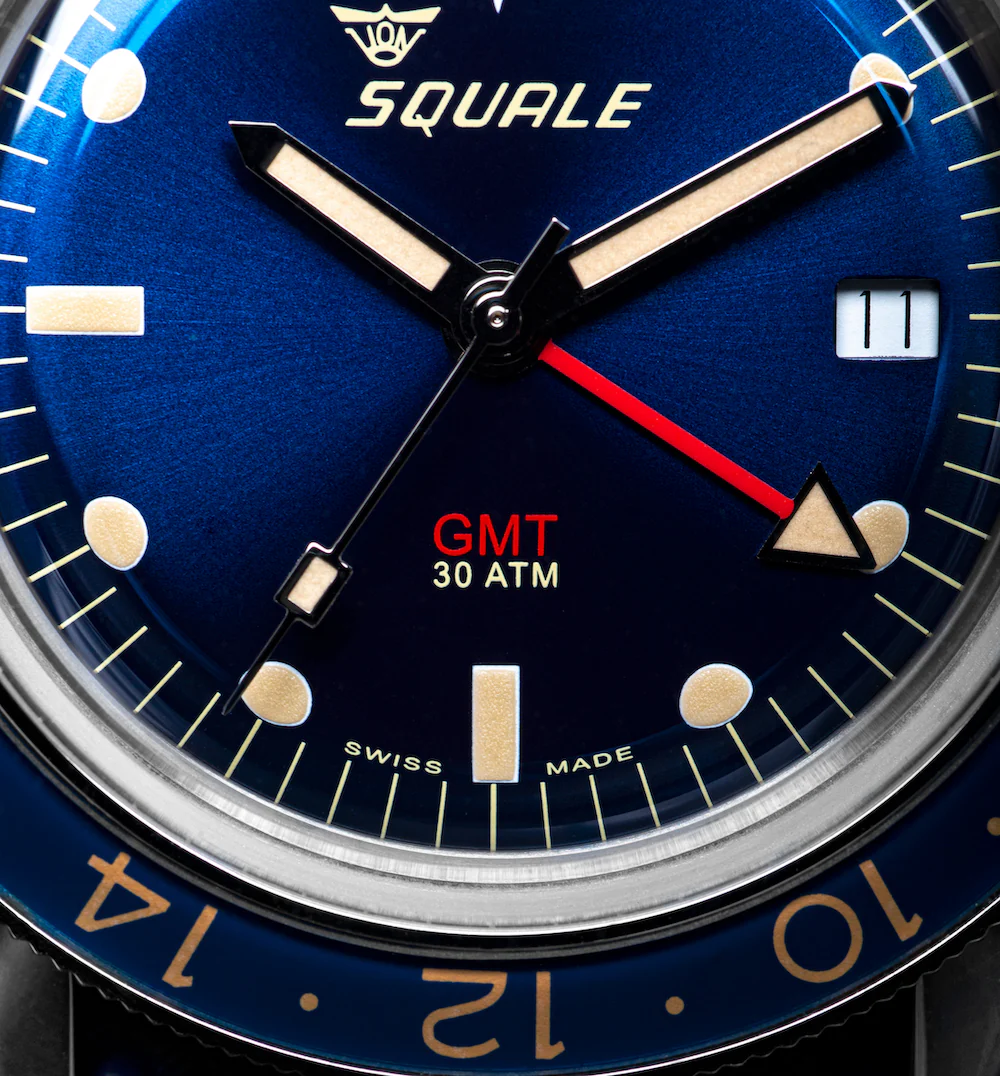 Squale SUB-39 GMT Blue Vintage Bracelet Watch - Image 5