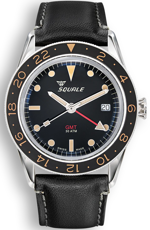 Squale Watch Sub-39 GMT Vintage Leather D