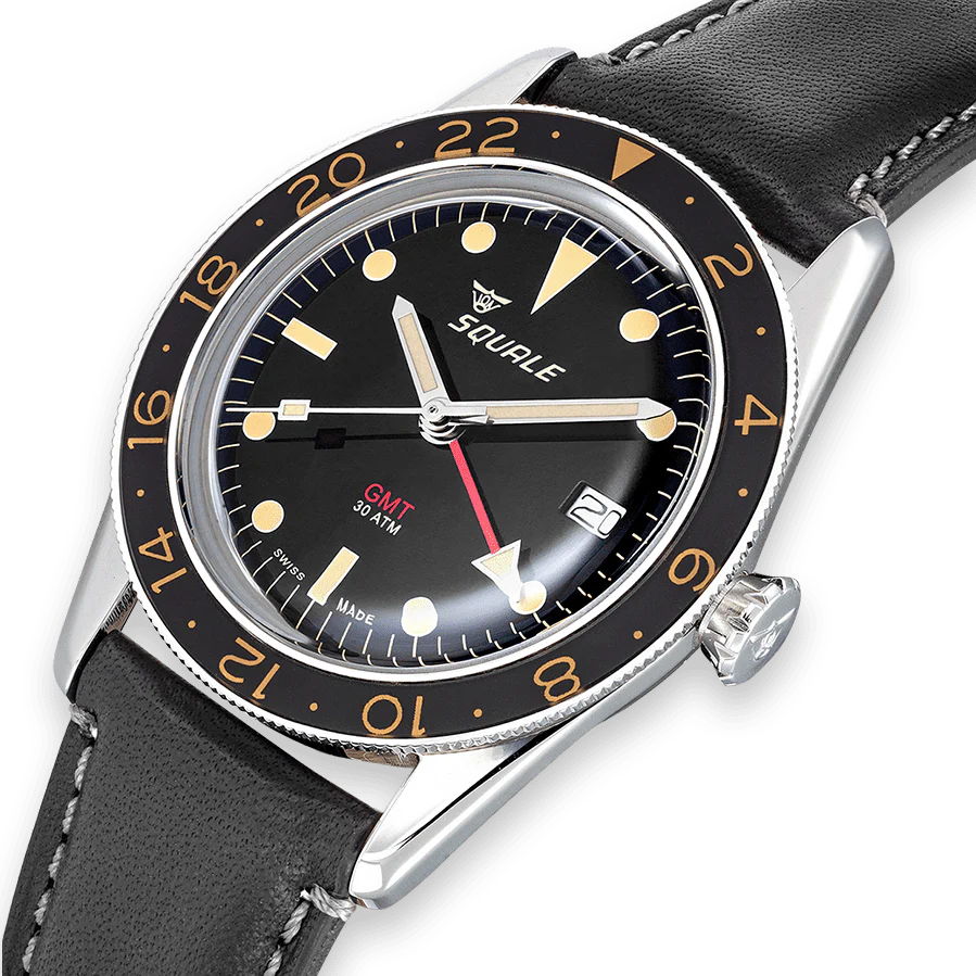 Squale Watch Sub-39 GMT Vintage Leather D - Image 3